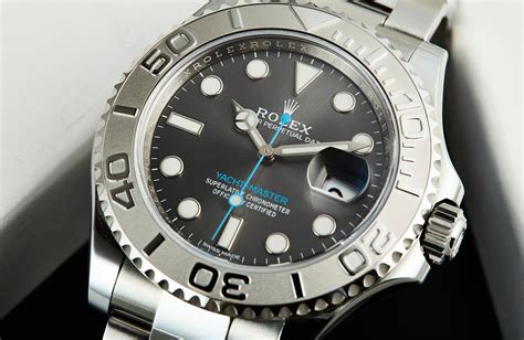 rolex rhodium yacht master